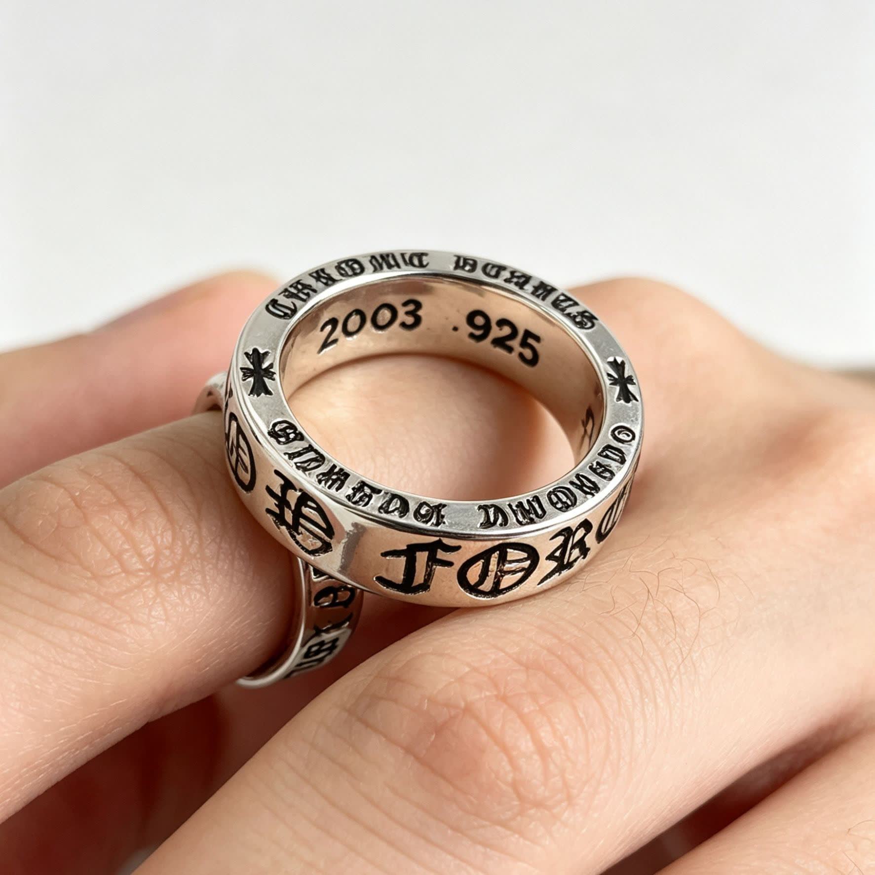 Chrome Hearts Sterling Silver 'Life' Ring
